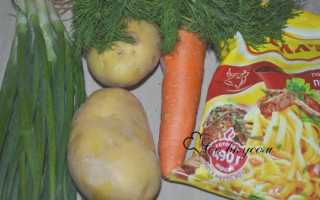 Рецепт Куриный суп с картофелем. Калорийность, химический состав и пищевая ценность.