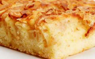 Шарлотка с корицей и яблоками