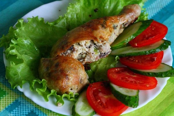 Фаршированные ножки, жареные на сковороде