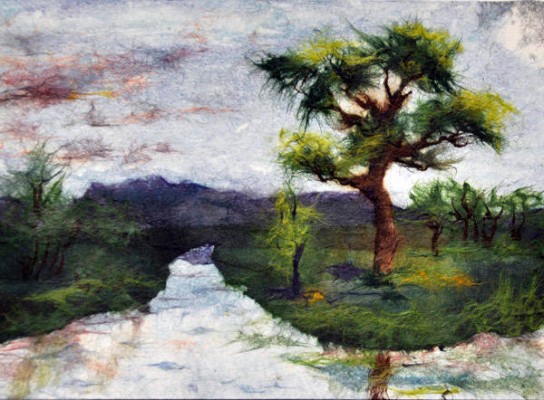 Картина, выполненная из бумаги Бумажная картина — филигранная работа