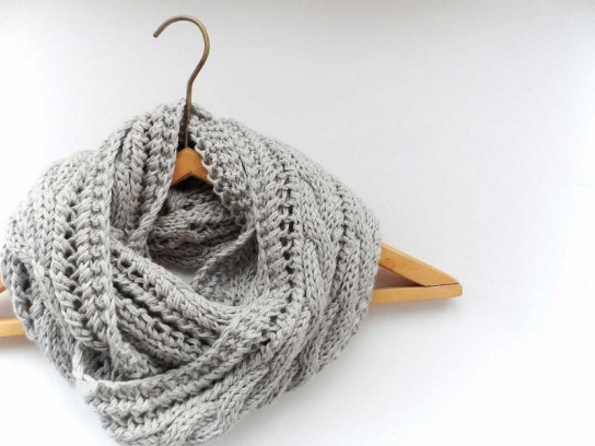 Теплый шарф-снуд