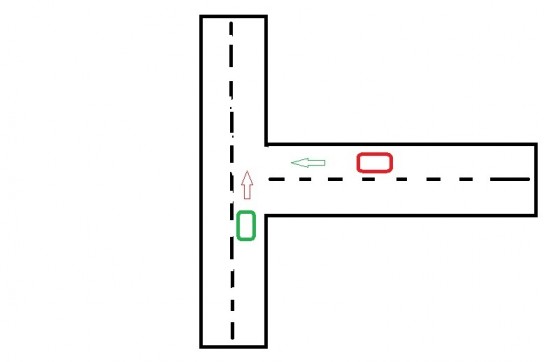 Обстоятельства на равнозначных перекрестках