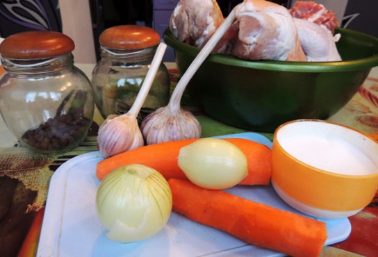 Способ приготовления холодца