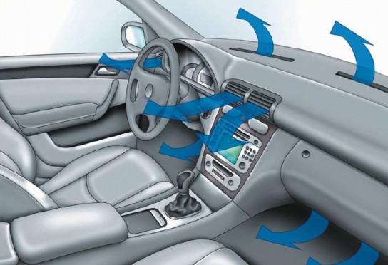 Как правильно охлаждать салон?