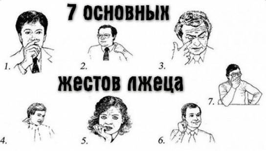 Признаки лжи