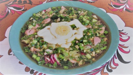 Окрошка с редькой
