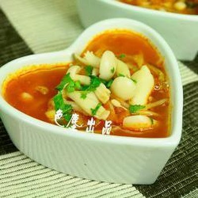 Суп из вешенок с сухими креветками