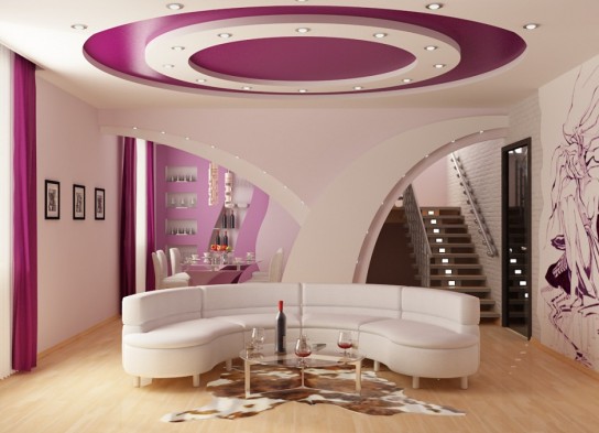 Принцип установки натяжных потолков