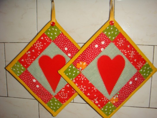 Прихватка квадратная: особенности пошива