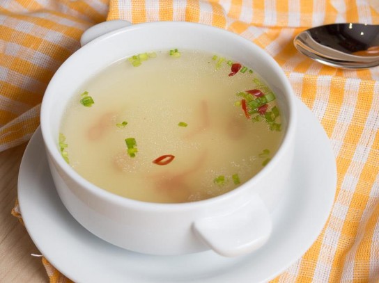 Суп на курином бульоне