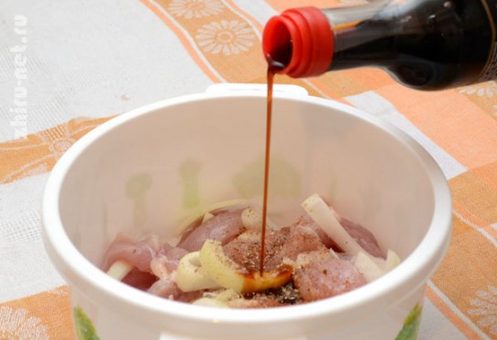 Куриная грудка для приготовления соуса