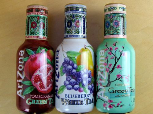 Чай Аризона в стеклянных бутылочках