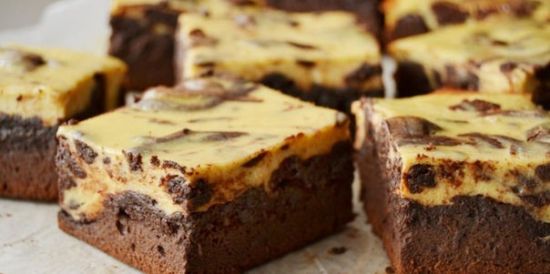 Брауни с банановым кремом