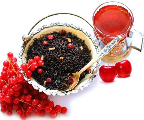Чай с брусникой