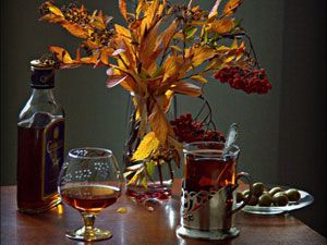 Чай с коньяком