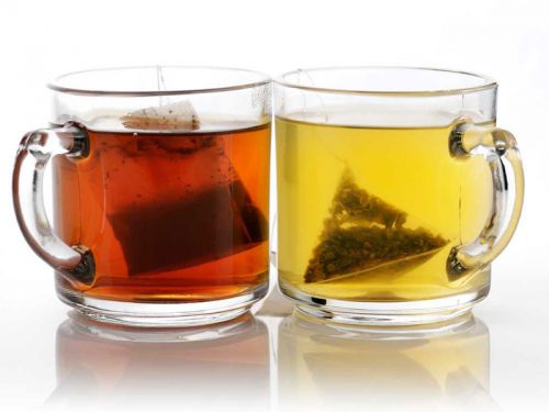 Черный и зеленый чай