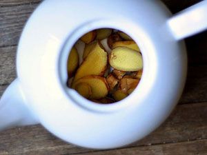 Заваривание имбирного чая