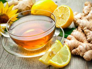 Чай с лимоном и имбирем