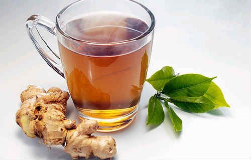 Черный чай с имбирем