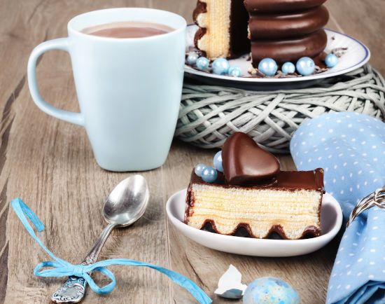 Какао тортиком