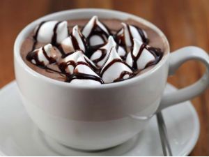 какао с зефирками