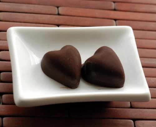 сердечки шоколадные