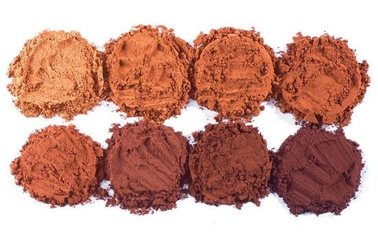 Какао разного цвета