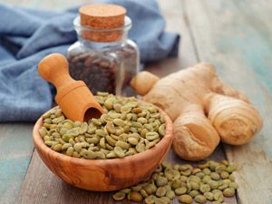 Зеленый кофе и имбирь