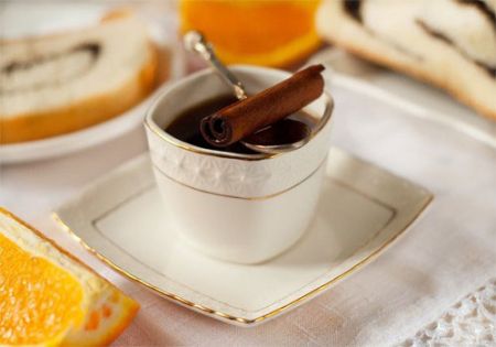 Кофе с апельсином и корицей
