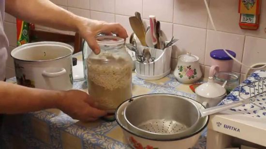 Приготовление киселя