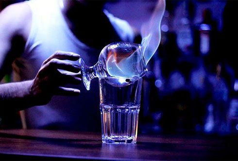 Самбука с кофе Самбука с кофе