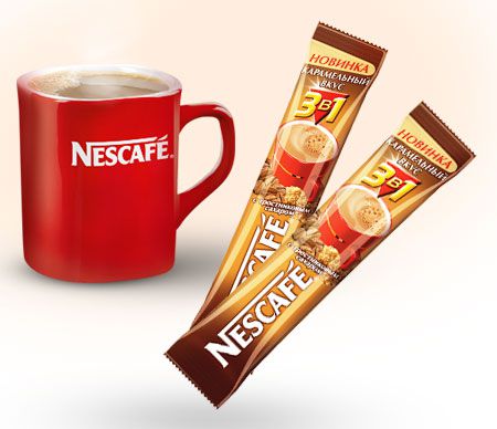 Кофе Нескафе три в одном