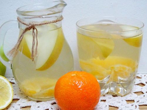 Яблочный компот с мандаринами