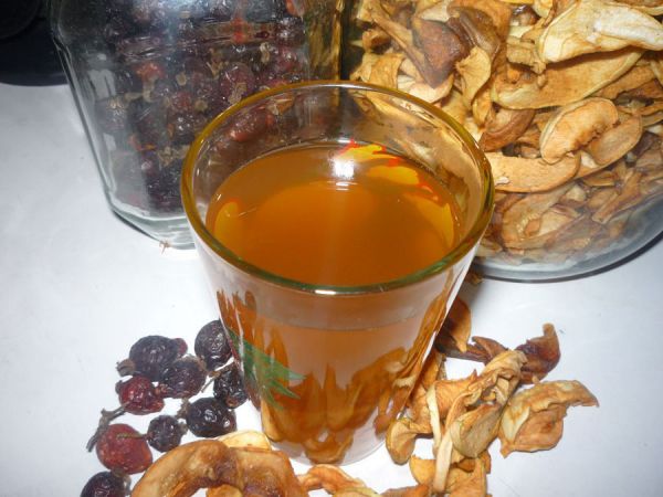 Компот из изюма и яблок