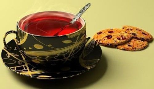 Чашка красного чая