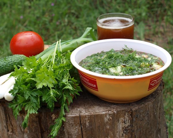 Окрошка с квасом