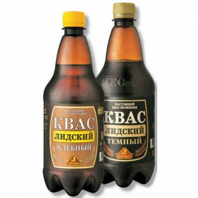 Квас Лидский темный и хлебный