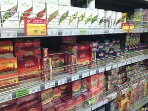 Прилавок с чаем