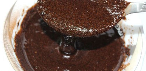 Маска для лица на основе молотого кофе