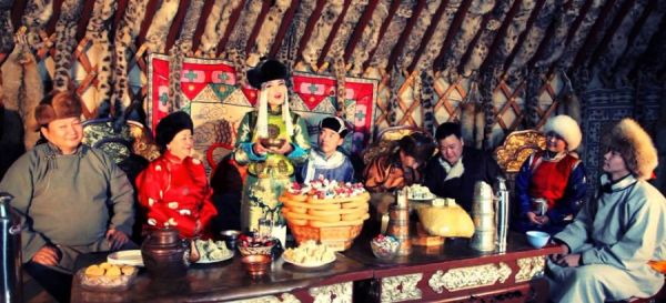 Чаепитие монгольского чая