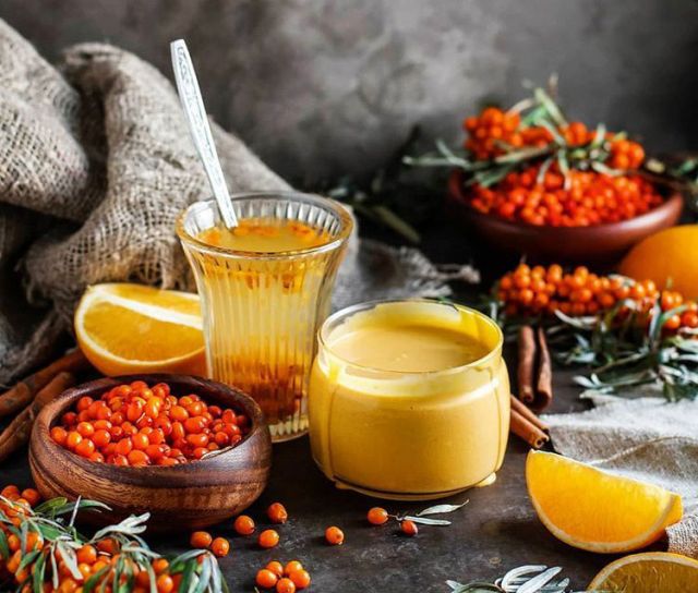 Облепиховый сбитень с апельсином