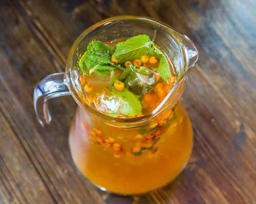 Холодный облепиховый напиток