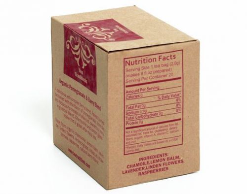 Картонная упаковка для чая Картонная упаковка для чая