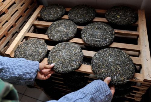 Просушка прессованного чая