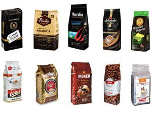 Разные марки кофе