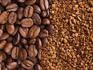 Зерновой и растворимый кофе