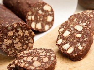 Шоколадная колбаска