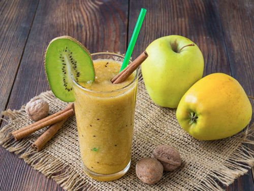 Смузи с киви и яблоком