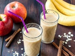 Смузи из яблок и банана