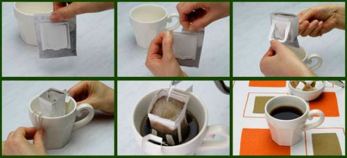 Заваривание кофе с помощью фильтра